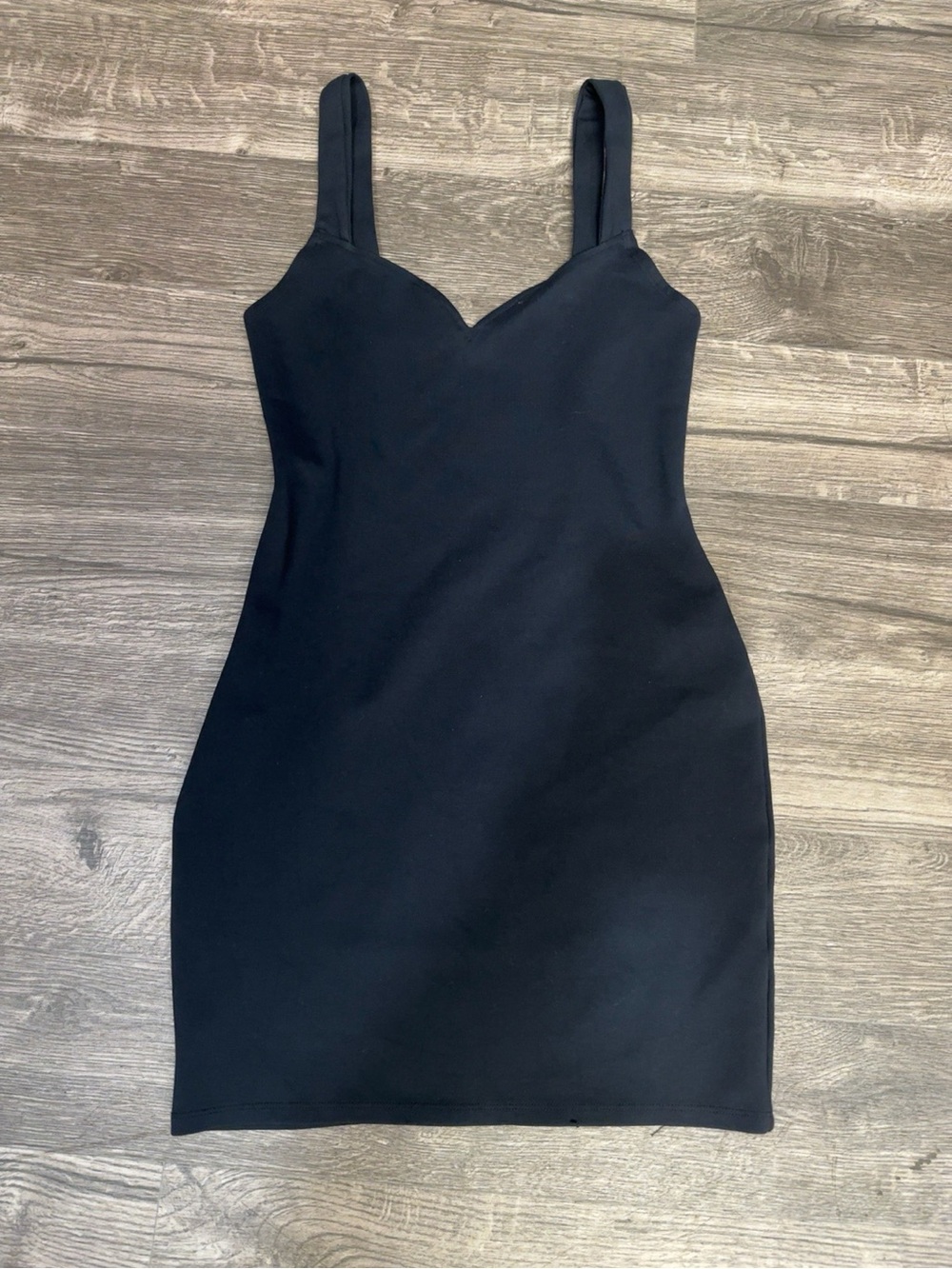 Abercrombie & Fitch Black Bodycon Mini Dress XXS Petite Stretch V-Party Dress - Picture 2 of 7